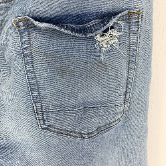 Billionaire Boys Club BBC Mens 32 Infinity Jeans Grunge Embroidered Distressed - Picture 8 of 8